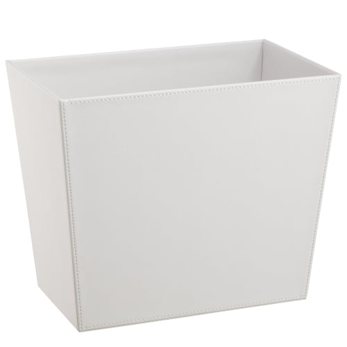 Cordoba Collection 16 Quart Recycling Wastebasket, White